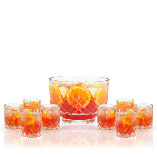 VISK 11039 Admiral Punch Bowl with 8 Tumblers