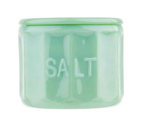 TableCraft - Salt Cellar w/ Lid, 9 oz, Jadeite Glass-HJSC10