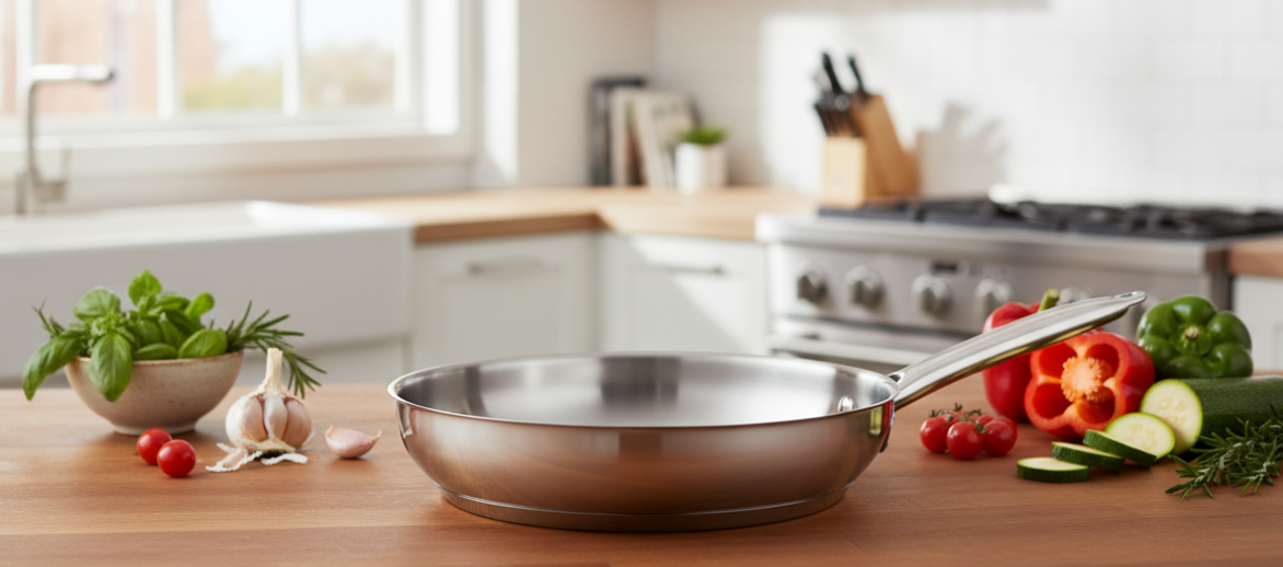 Browne  Elements 7 Qt Stainless Steel Saute Pan