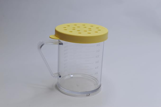 Twenty-Four Seven 10 oz Shaker with Yellow Lid 3043-YL 1/1EA