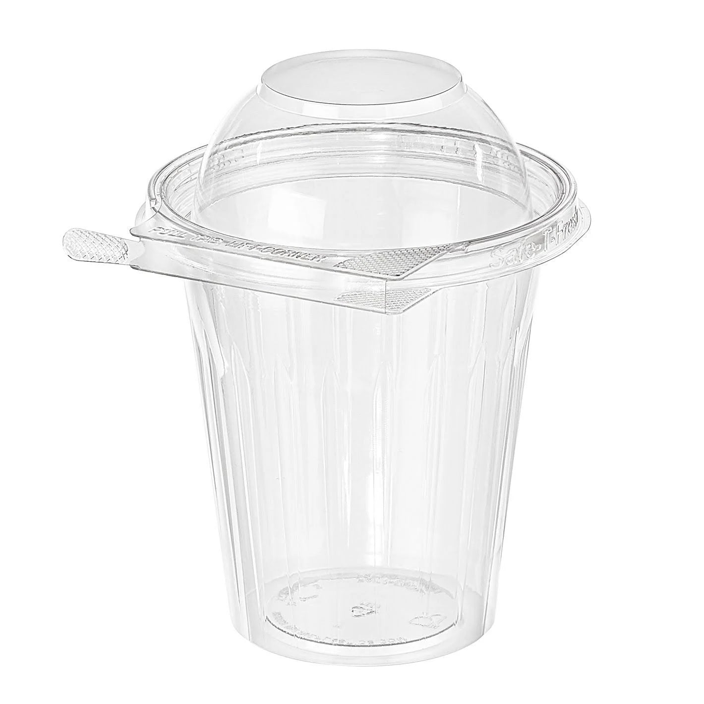 Bunzl - 16 oz, Grab & Go, Plastic Clear Cup With Dome Lid,  TS16CCRD 39351601