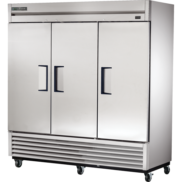 True 78" Solid 3-Door Reach-In Refrigerator T-72-H C