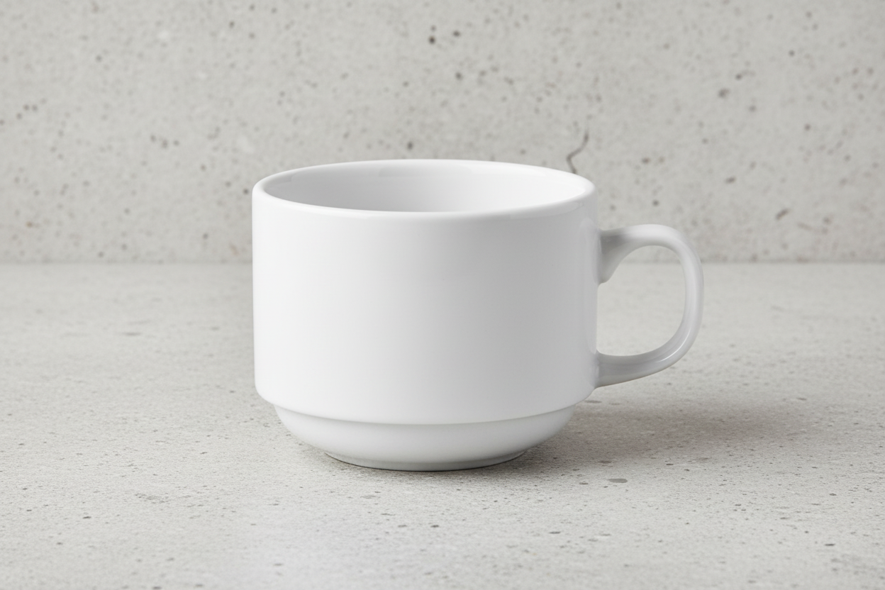 Steelite - Monaco Stacking Cup, 7.5 oz, White, 9001C331 - (Case of 36)