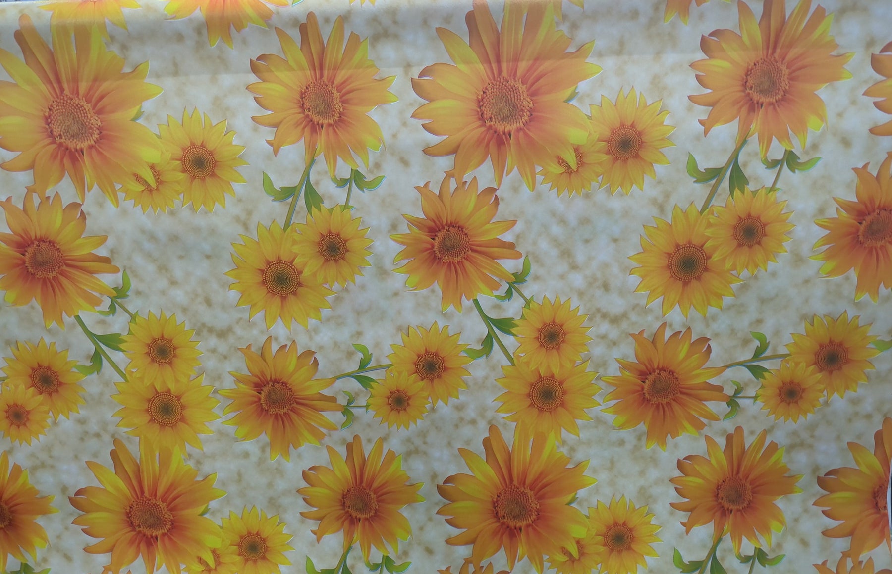 Jean H Henle Sunflower Table Covering 7581 21 (Sold per Foot)