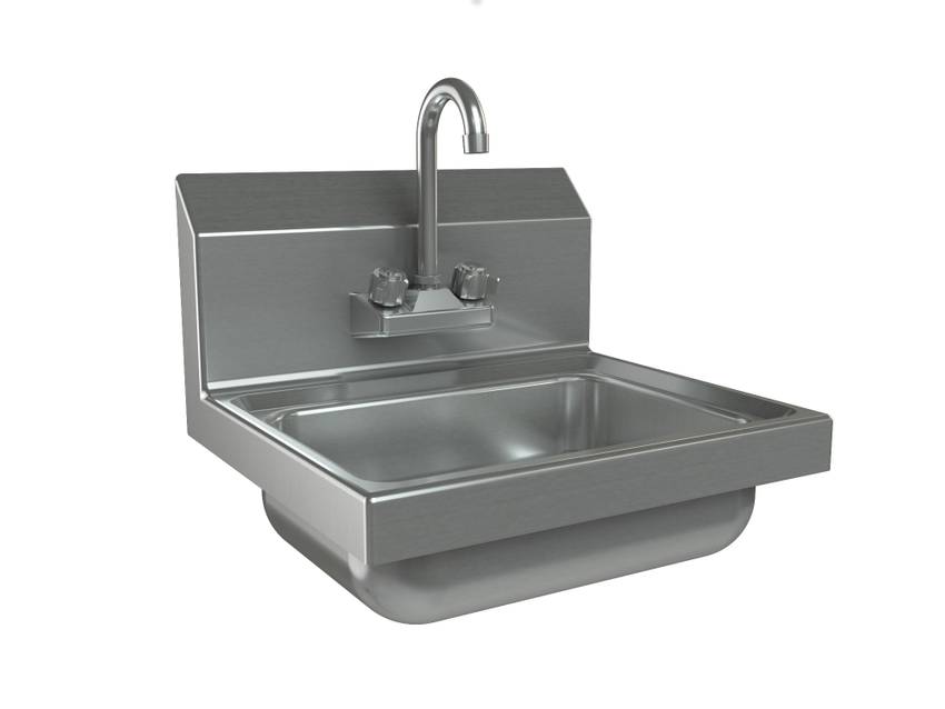 Wall Mount Hand Sink With Faucet