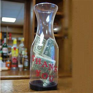 Spill Stop Tip Jar