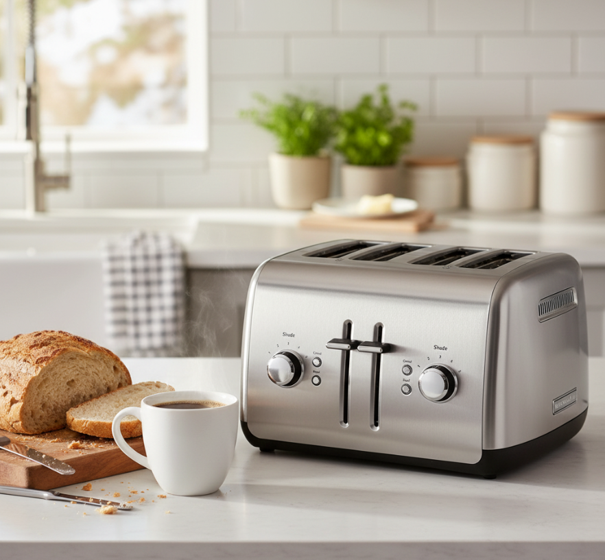 KitchenAid 4-Slice Toaster with Manual High-Lift Lever stainless steel
