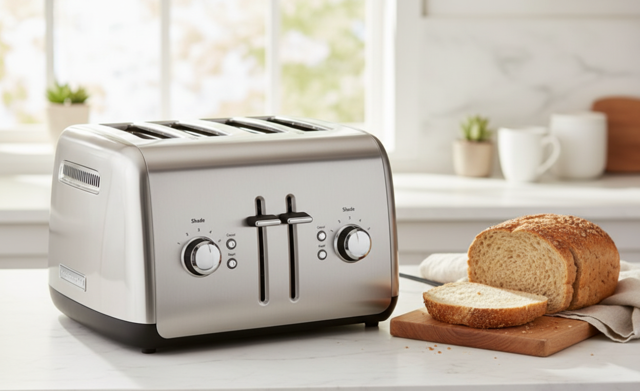 KitchenAid 4-Slice Toaster with Manual High-Lift Lever stainless steel