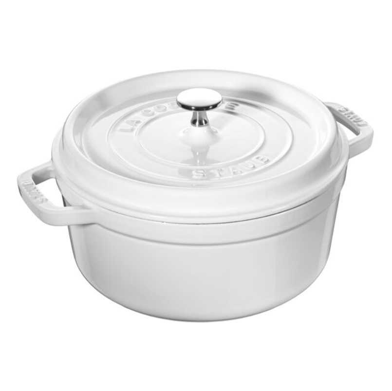 Staub 5 1/2 qt Enameled Cast Iron Cocotte with Lid