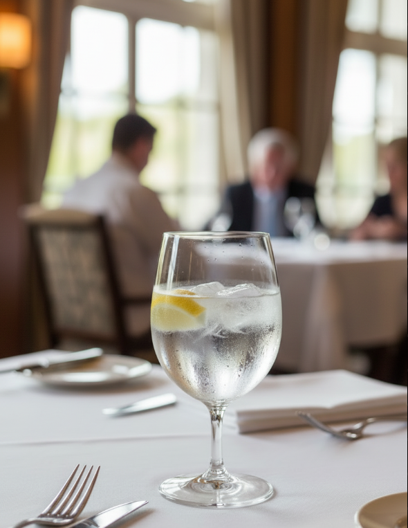 Reidel Restaurant Water Glass 12 oz. 0446/02 on white background