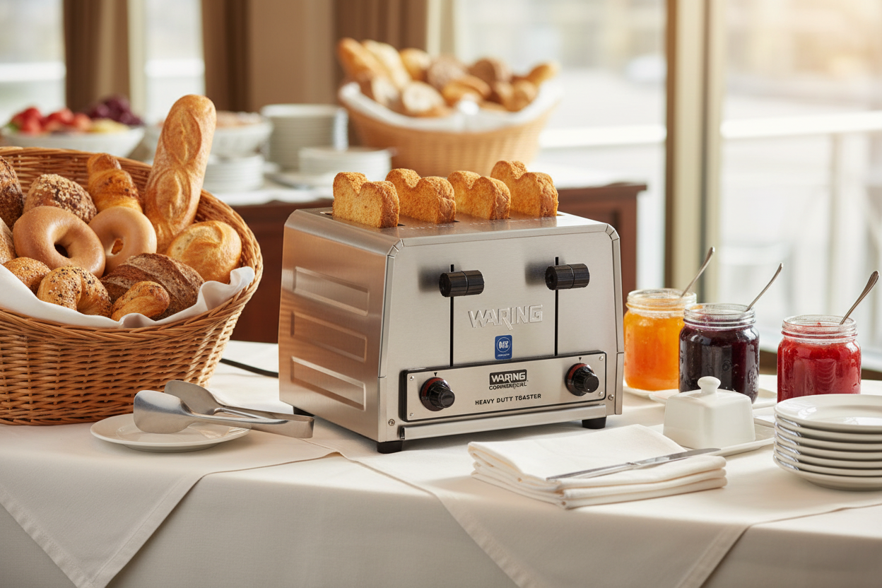 Waring Heavy Duty 4 slice Toaster 120 V WCT800RCND