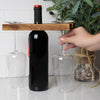 Wine Bottle Holder Acacia Wood 28435 - 1/1EA