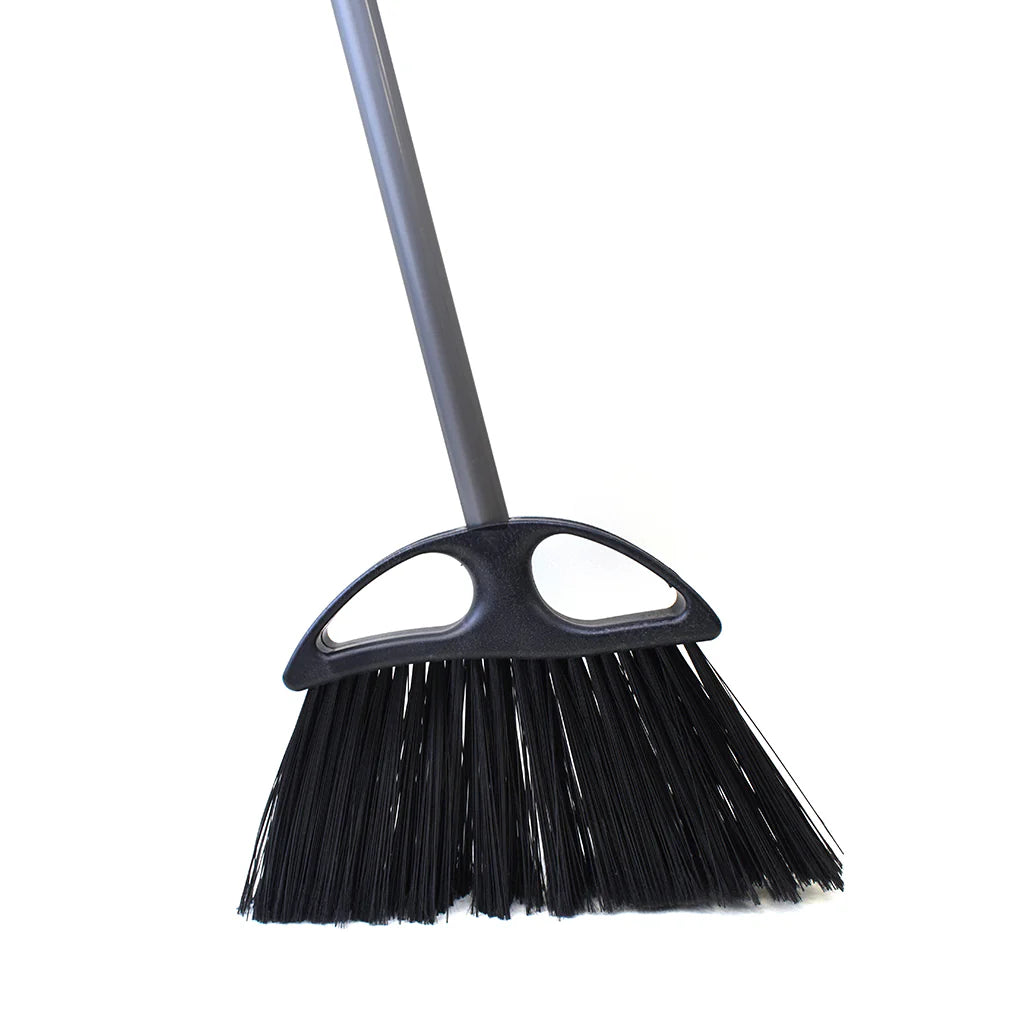 Globe Commercial Extra Wide Angle Broom With 48 Inch Metal Handle -4012