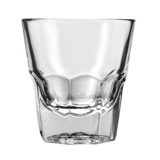 Libbey 4.5oz Gibralter Espresso/Rocks Glass empty on white background