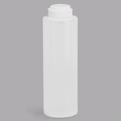 12 oz. Clear Hinge Top Squeeze Bottle with 38 mm Opening