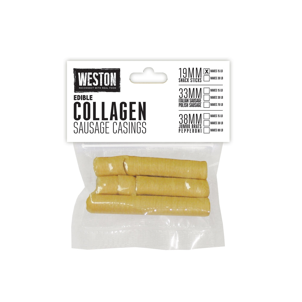 Weston 33 mm Collagen Sausage Casing (makes 15 lbs) MODEL: 19-0112-W