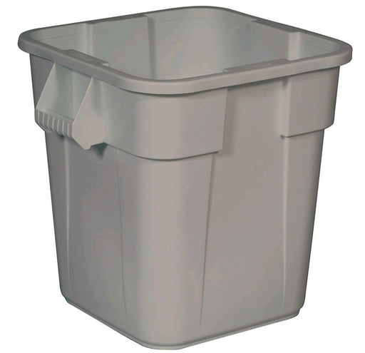 Square 28gal BRUTE Container without Lid 3526 WHITE on white background