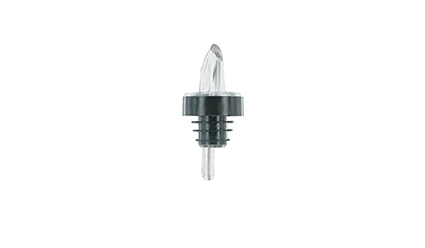 Clear Plastic Pourer With Black Colla