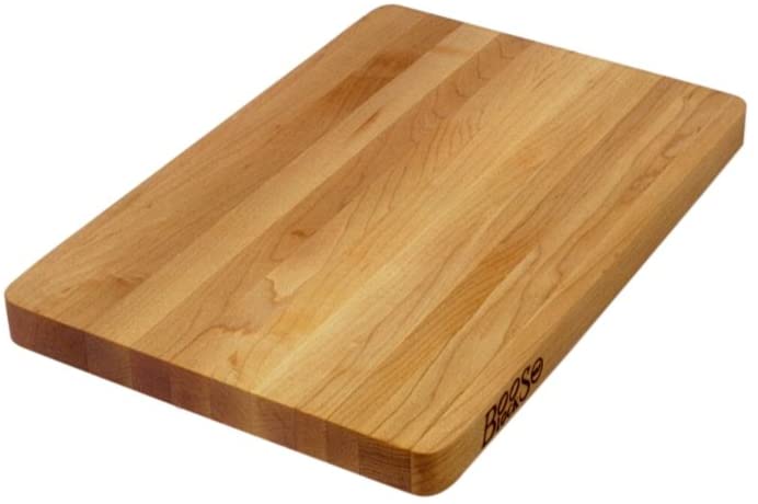 John Boos Chop-N-Slice Maple Wood Reversible Cutting Board, 16 x 10 x 1