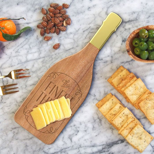 Cheese board and knife*