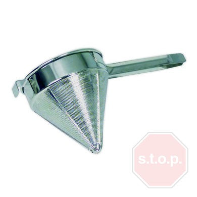 Browne® 575510 10" China Cap Strainers on white background
