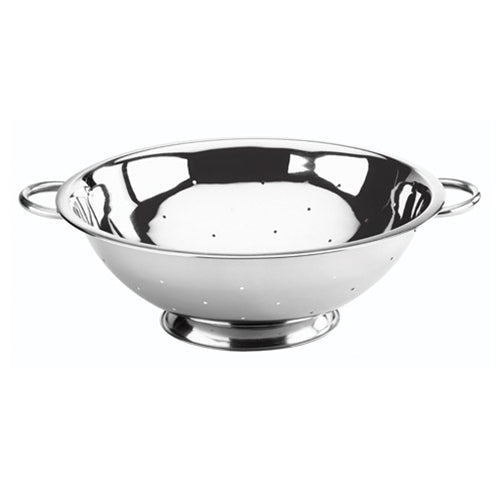 Browne® 746038 3 QT Stainless Steel Colander on white background