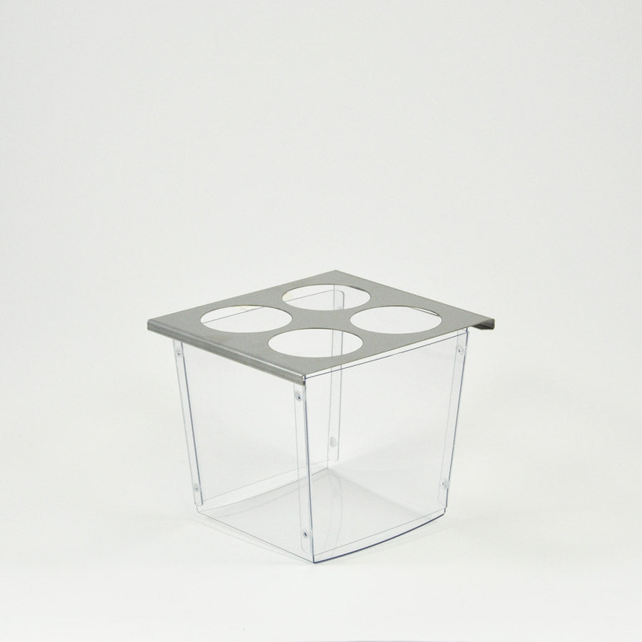 Bottle Organizer 4 Hole, S/S