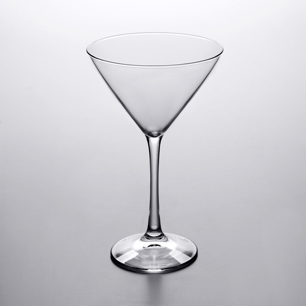 Libbey 7507 Vina 12 oz. Martini Glass 12pack on grey background empty