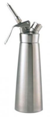 Browne 574355 Mosa Whipped Cream Dispenser  side view on white background