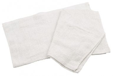 Winco 16 x 19 White Cotton Bar Towel BTW-30