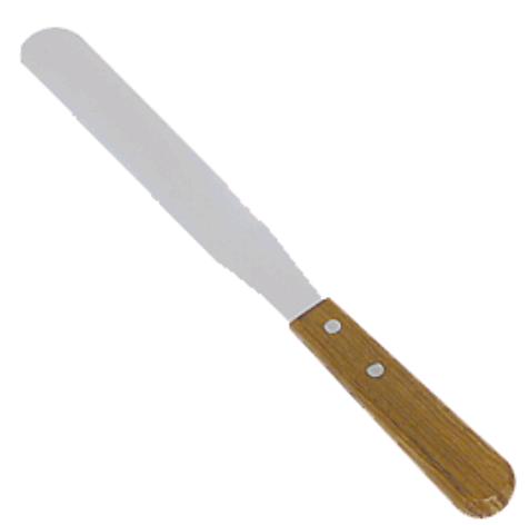 Browne 573828 8" Icing Spatula on white background
