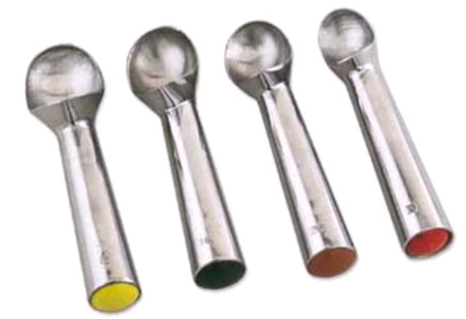 Browne 571416 Ice Cream Scoop #16 - 1 Each 4 in a row on white background