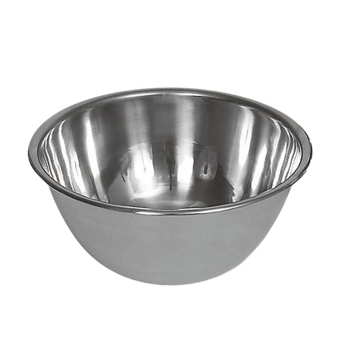 Browne 575908 Mixing Bowl, 8 qt, 11 3/4 in, Deep, 18/8 Stainless Steel  on white background