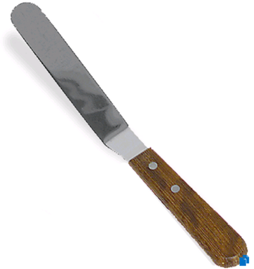 Browne 573806 Offset Spatula 6" on white backgronud