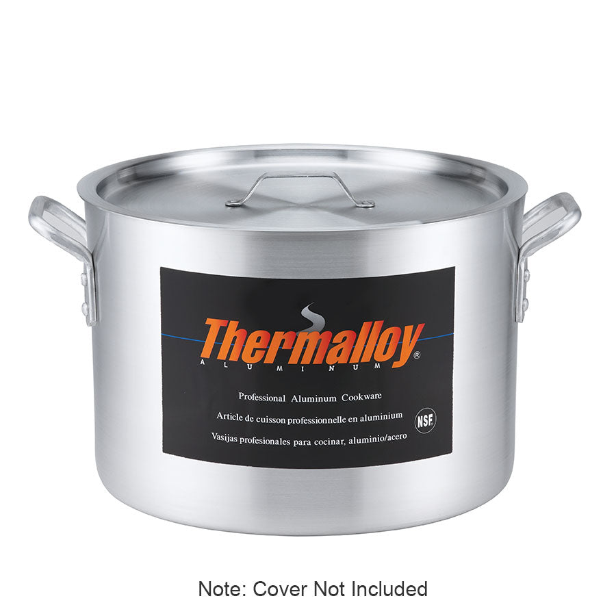 Browne® 5814320 20 Qt Aluminum Stock Pot - Heavy Duty (1 Each) on white background