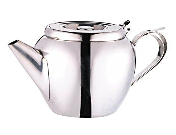 Browne 515151 Stainless Steel Teapot 20 oz. on white background
