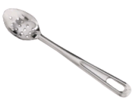 Browne 572132 13" Perforated Basting Spoon on white background