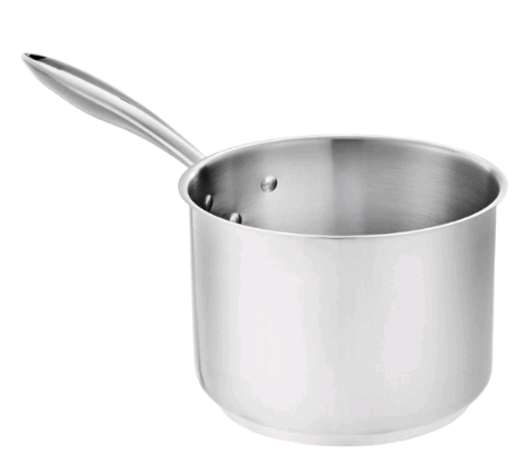 Browne 5724032 2Qt Stainless Steel Sauce Pot on white background