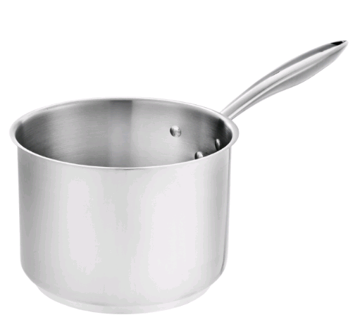 Browne 5724033 3.5 Qt Stainless Steel Sauce Pan on white background