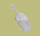 Browne - Flat Bottom Scoop, 1 oz, Aluminum, 574250 - 1/1EA