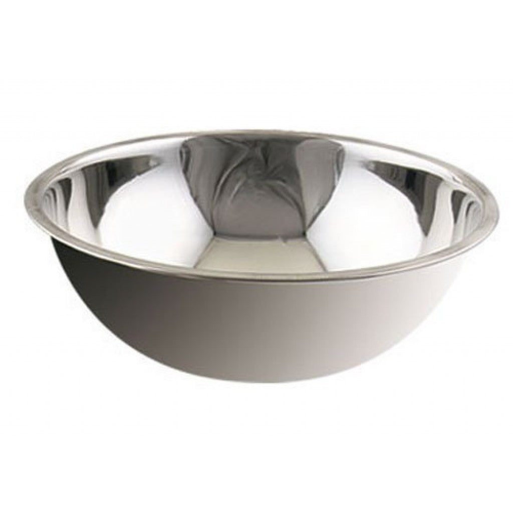 Browne® 574955 5 QT Stainless Steel Mixing Bowl on white background
