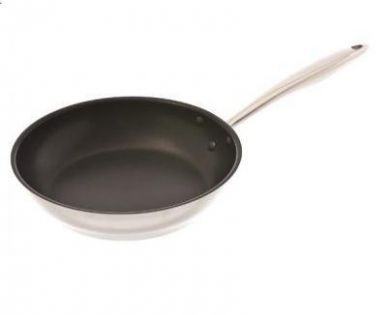 Browne® 5724061 11" Stainless Steel Frying Pan - Non-Stick on white background