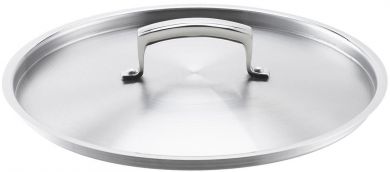 Browne® 5724145 17-3/4" Stainless Steel Pot Cover on white background