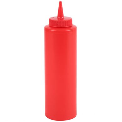 Browne - Squeeze Bottle 8 oz Red 1100 - 1/1EA