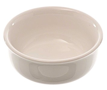 Browne® 564005W 8 oz White Ceramic Ramekin on white background