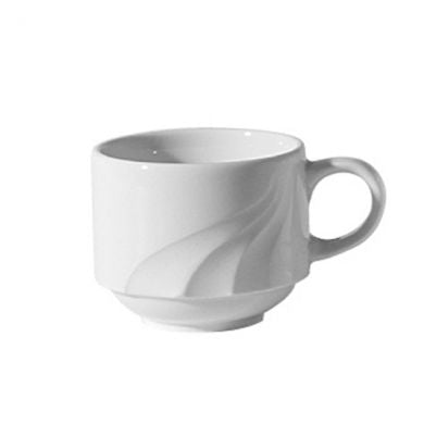 Continental Everest - Cup 7.5 oz Stacking White 21CCEVE 037 - (Case of 24)