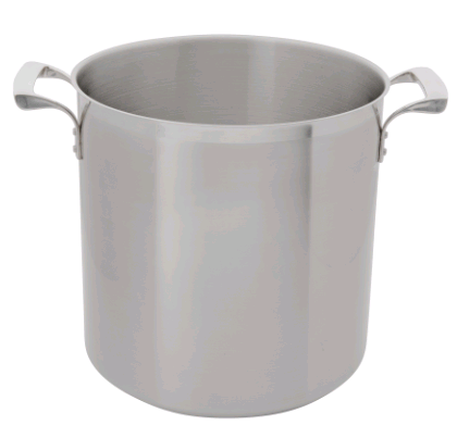 Browne 5723932 Stock Pot 32 QT Stainless Steel on white backgroujnd