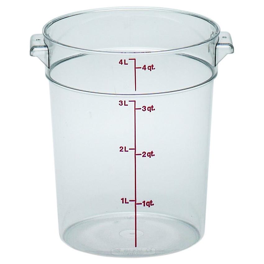 Camwear - Storage Container 4 QT Round Clear RFSCW4135 - 1/1EA