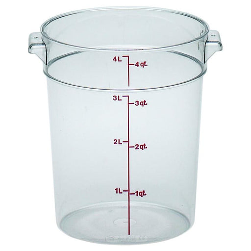 Camwear - Storage Container 4 QT Round Clear RFSCW4135 - 1/1EA