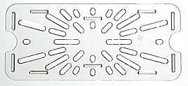 Camwear 1/2 Size Clear Polycarbonate Drain Tray